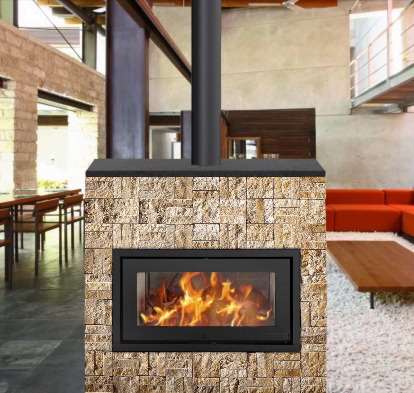 Infinity 18Kw Built in Fireplace • Metelerkamps